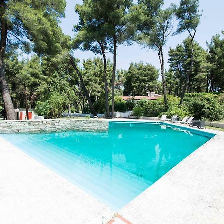 Villa Aurora In Sani With Garden And Pool Экстерьер фото