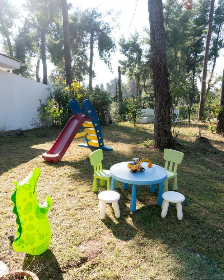 Villa Aurora In Sani With Garden And Pool Экстерьер фото