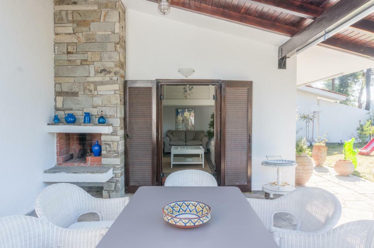 Villa Aurora In Sani With Garden And Pool Экстерьер фото